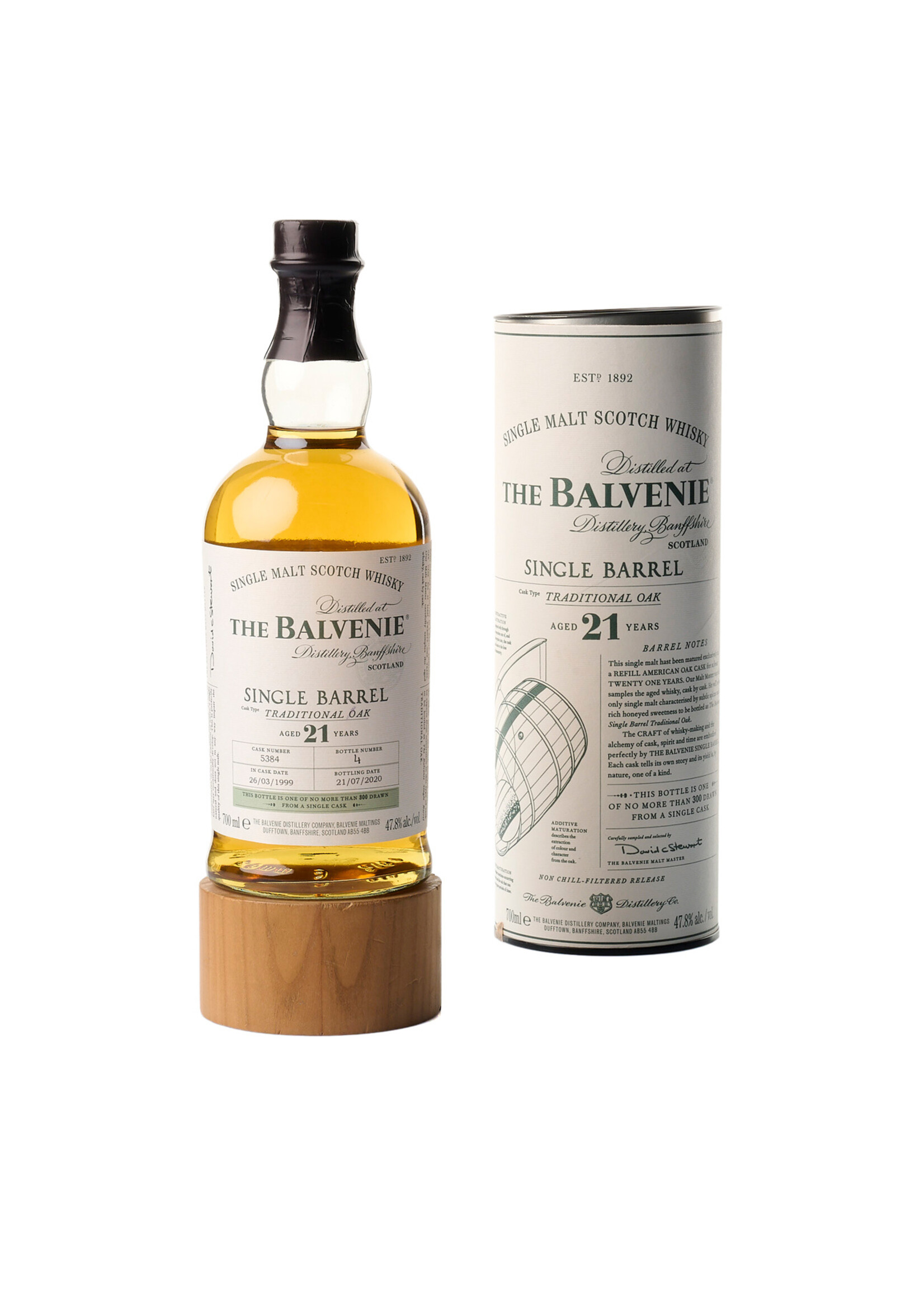 The Balvenie The Balvenie Single Barrel Traditionnal Oak 21 Years Old Single Malt Scotch Whisky 70cl