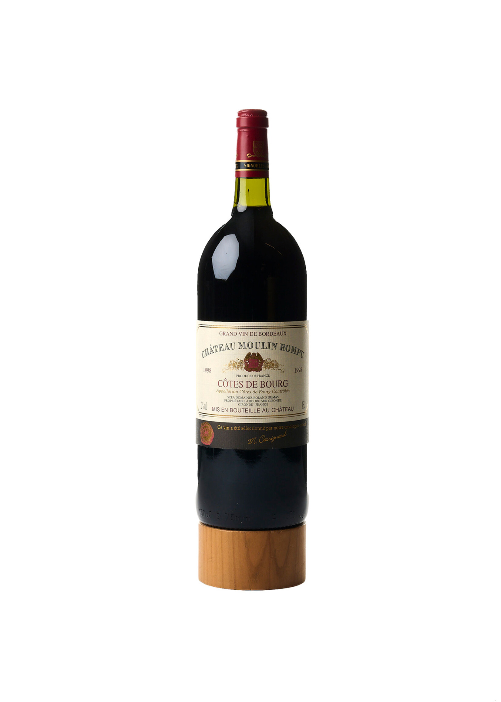 Château Moulin Rompu Côtes de Bourg Château Moulin Rompu 1998 150cl
