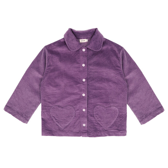 MIMI OVERSHIRT - PURPLE CORDUROY