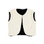 ZAYA GILET - BLACK CREAM TEDDY