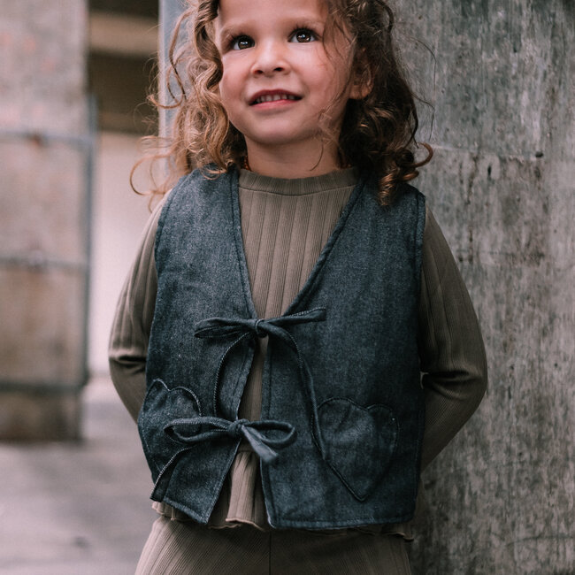 LOLA GILET - DENIM GREY