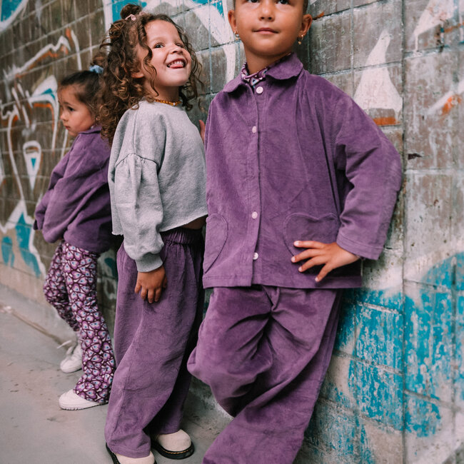 MIMI OVERSHIRT - PURPLE CORDUROY