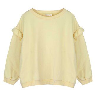 Jacky Sue Lois Ruffle Sweater - Pastel Yellow