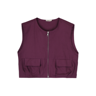 Jacky Sue Belle Vest - Deep Burgundy