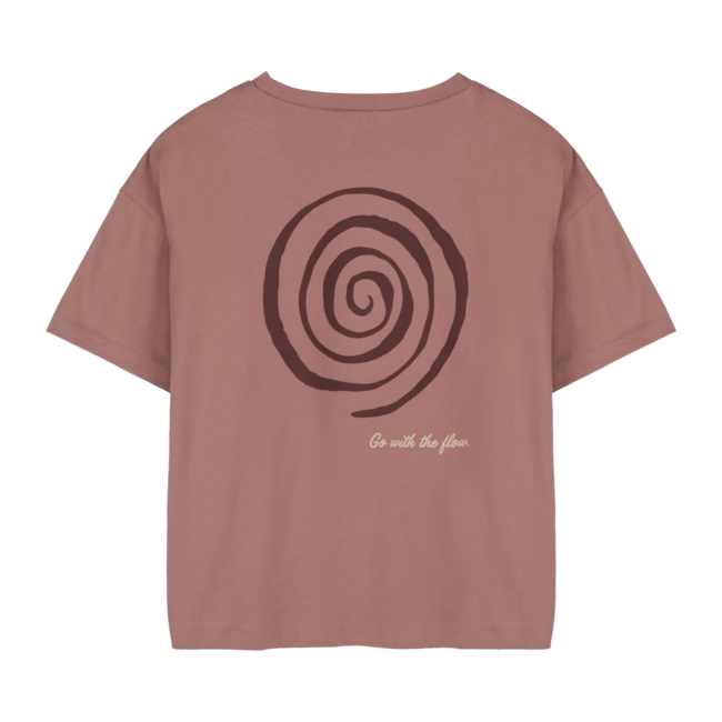 Swirl Tee - Clay Pink
