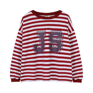 Jacky Sue JS Longsleeve - Burgundy/Cream Stripe