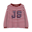 JS Longsleeve - Burgundy/Cream Stripe