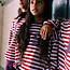 JS Longsleeve - Burgundy/Cream Stripe