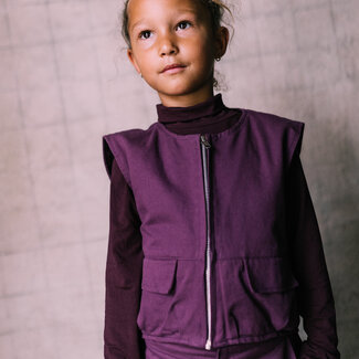 Jacky Sue Lewis Top - Dark Berry