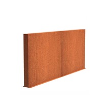 Cortenstaal tuinmuur 300x15x135cm