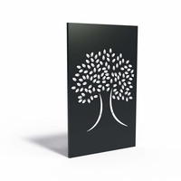 Aluminium paneel ‘Abstract 6’ 110x5x180cm (OP=OP)