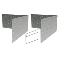 Verzinkt staal geplet hoek 30x0,2x15cm
