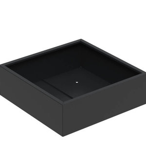 Aluminium plantenbak 120x120x40cm - Met bodem