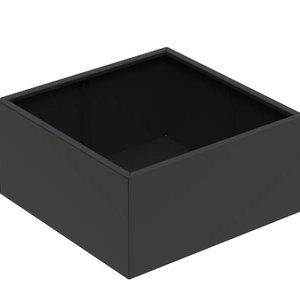 Aluminium plantenbak 120x120x60cm - Met bodem