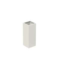 Aluminium plantenbak 37x37x100cm - Met bodem (OP=OP)