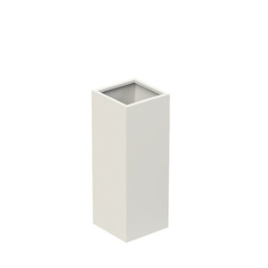 Aluminium plantenbak 37x37x100cm - Met bodem (OP=OP)