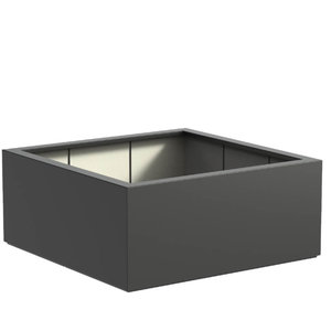 Polyester plantenbak 140x140x60cm - Met bodem