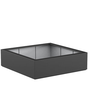 Polyester plantenbak 140x140x40cm - Met bodem