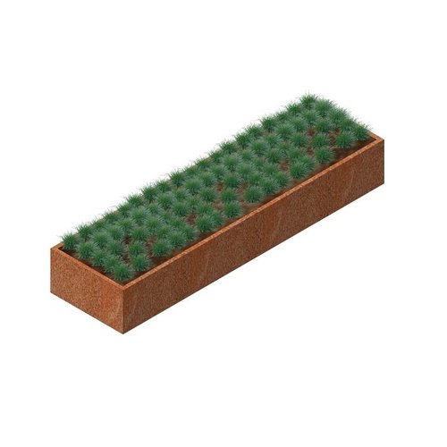 HTDesign (Eigen merk) Cortenstaal plantenbak 0,3x345x96x50cm - Zonder bodem HTDesign (Eigen merk) Cortenstaal plantenbak 0,3x345x96x50cm - Zonder bodem