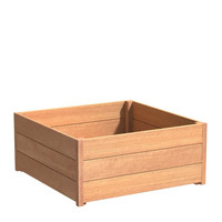 Hardhouten plantenbak Sevilla 100x100x43,5cm - Met bodem