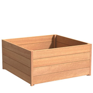 Hardhouten plantenbak Sevilla 120x120x57,4cm - Met bodem