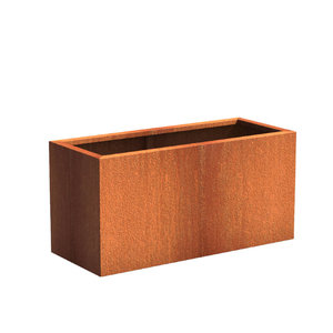 Cortenstaal plantenbak 120x50x60cm - Met bodem