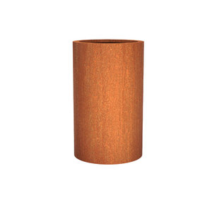 Cortenstaal plantenbak Ø60x100cm - Met bodem