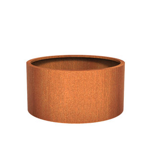 Cortenstaal plantenbak Ø120x60cm - Met bodem Cortenstaal plantenbak Ø120x60cm - Met bodem