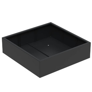 Aluminium plantenbak 140x140x40cm - Met bodem