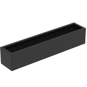 Aluminium plantenbak 200x40x40cm - Met bodem
