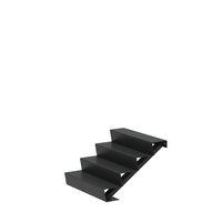 Aluminium trap B100xD96xH68 cm – 4 Treden