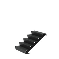 Aluminium trap B100xD120xH85 cm – 5 Treden