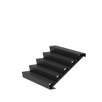 Aluminium trap B150xD120xH85 cm – 5 Treden