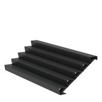 Aluminium trap B300xD120xH85 cm – 5 Treden