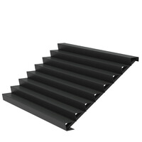 Aluminium trap B300xD192xH136 cm – 8 Treden