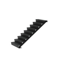 Aluminium trap B100xD216xH153 cm – 9 Treden