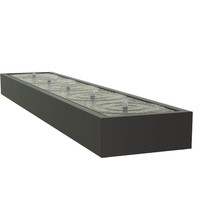 Aluminium watertafel 500x100x40cm