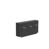 Aluminium vijvermuur vast 120x25x60cm