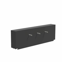 Aluminium vijvermuur vast 200x25x60cm