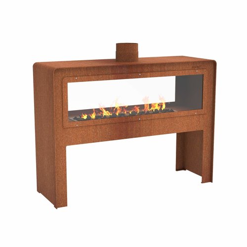 Cortenstaal tuinhaard Brann 119x40x90cm OP=OP Cortenstaal tuinhaard Brann 119x40x90cm OP=OP