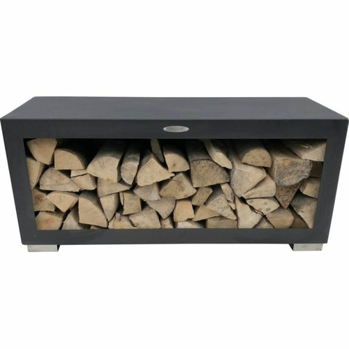 Remundi Remundi houtopslag 'zwart' - 119x39x50cm Remundi Remundi houtopslag 'zwart' - 119x39x50cm