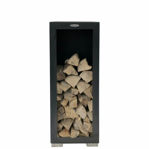 Remundi Remundi houtopslag 'zwart' - 50x39x119cm Remundi Remundi houtopslag 'zwart' - 50x39x119cm
