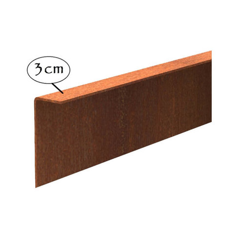 Cortenstaal gezet 230x0,2x20cm Cortenstaal gezet 230x0,2x20cm