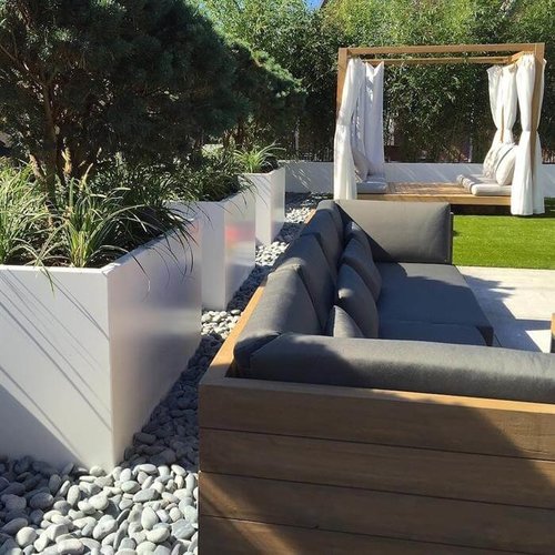 Aluminium plantenbak 200x100x40cm - Met bodem Aluminium plantenbak 200x100x40cm - Met bodem