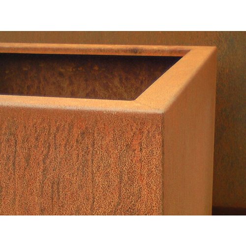 HTDesign (Eigen merk) Cortenstaal plantenbak 90x40x39cm - 2mm dik - Zonder bodem - HTDesign