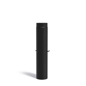 Cortenstaal kachelpijp gecoat met klep Ø15,4x100cm (OP=OP)
