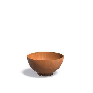 Cortenstaal bloempot 'Bocca' Ø80x41cm - Met bodem Cortenstaal bloempot 'Bocca' Ø80x41cm - Met bodem