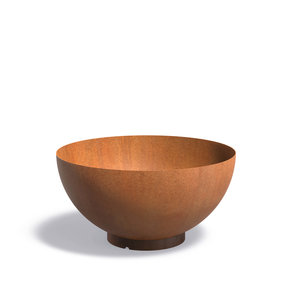 Cortenstaal bloempot 'Bocca' Ø120x61cm - Met bodem