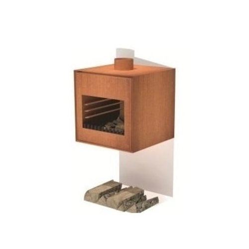 Cortenstaal tuinhaard Thor 55x50x55cm Cortenstaal tuinhaard Thor 55x50x55cm