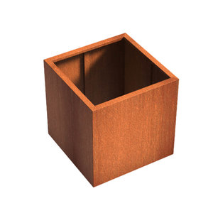 HTDesign (Eigen merk) Cortenstaal plantenbak 80x80x80cm - Zonder bodem
